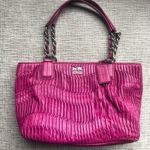 Coach Tote Handbag Magenta